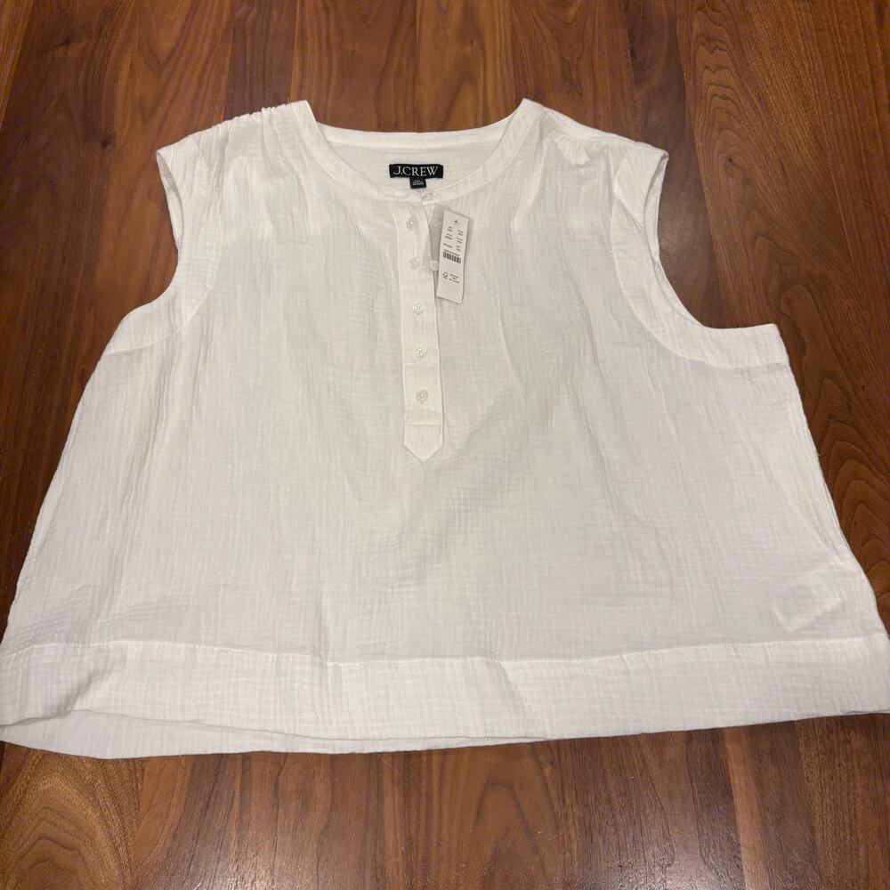 NWT Size XXL J Crew Gauze Tank Top